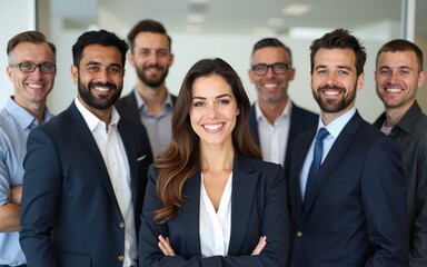 Geschäftsleute und Büroangestellte verschiedener Generationen. High quality