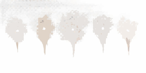 Abstract depiction of shadowy figures against a dark indistinct background