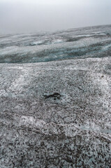 Glacier texture in shades of blue, turquoise, gray, and white. Design and wallpapers.