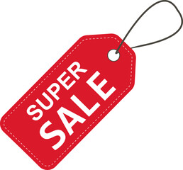 Super sale. Sale label. Discounted price tag layout. Sale symbol. To attract customer attention. Promotions and discounts. Cheaper than the regular price. Great buy. Special price offer.