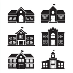 Fototapeta premium Set of house icons for city and residential design