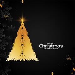 Merry Christmas cultural festival modern tree design background