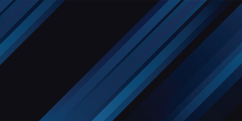 Obraz premium Blue background with abstract box rectangle geometric shapes modern element for banner,