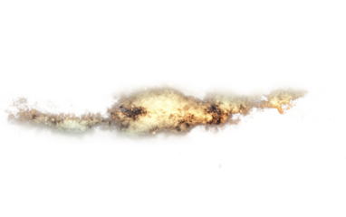 Radiant stellar light emerging from the vast empty blackness of deep space