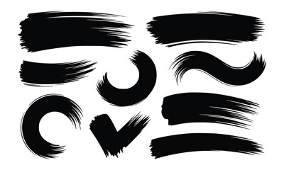 Paint Brush Shape set on white background.