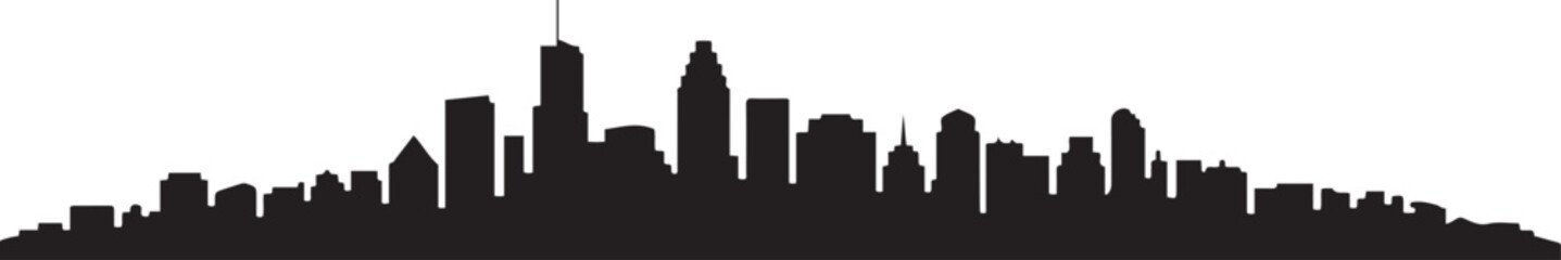 Obraz premium cityscape skyline panorama city. design Vector black silhouette
