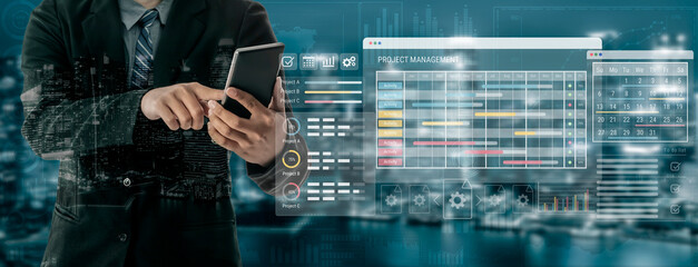 Smart project management dashboard visualizes timelines, monitors progress, and enhances workflow coordination to improve project efficiency, organization, and overall productivity. Parse