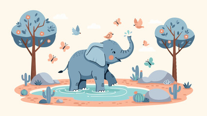 elephant on the beach