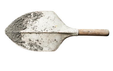 Close up of a cement mixer paddle showing clean metal surface and precise engineering