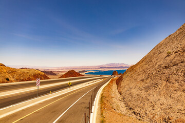 Road leading off in distance