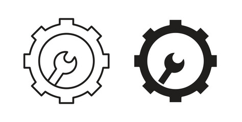 Resolve icons silhouettes. Vector elements for design.