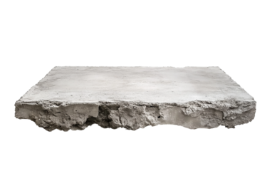 Close up of a flat unfinished concrete slab showing rough surface texture and detail