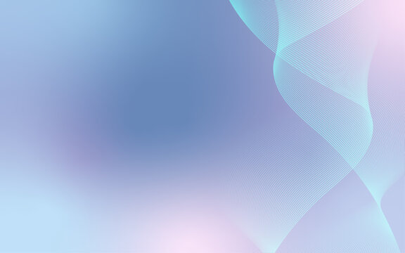 Soft light blue pink wallpaper with lines and copy space