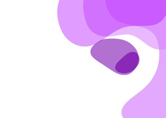 Abstract purple fluid shapes background