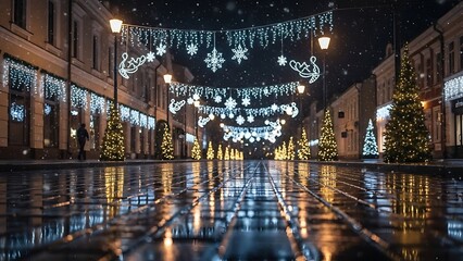 night view of the city hall in prague