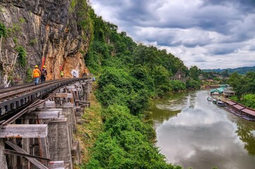 Abschnitt der historischen Thailand-Burma-Eisenbahn