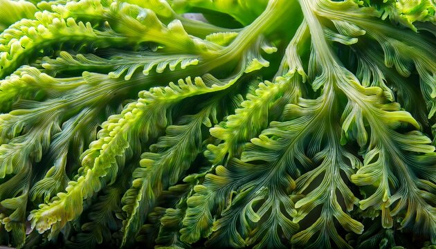 Sea Algae Photo Horizontal Macro Ascophyllum Nodosum Background Species