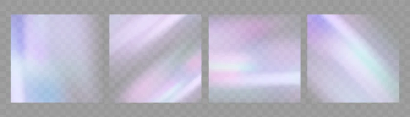 Selbstklebende Fototapeten Sportgeschäft Lilac crystal prism light flare with transparent rainbow overlay and iridescent blur.  © gala