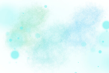 Abstract glowing digital network of interconnected lines and dots in deep space with bokeh lights