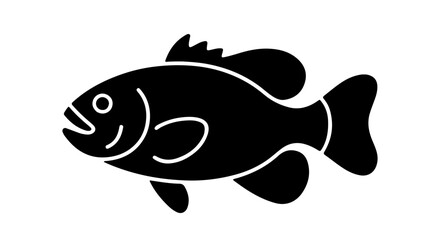 Abstract geometric pattern in silhouette style