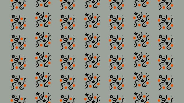 Abstract Organic Shapes Pattern in Muted Tones.