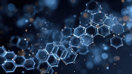 Cyberspace and Big Data Analytics Digital Network Hexagons