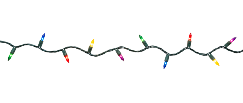 christmas light on transparent background. - Powered by Adobe