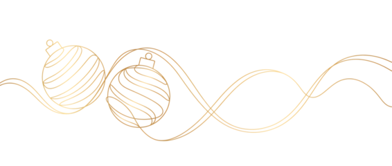 Christmas vector line art style