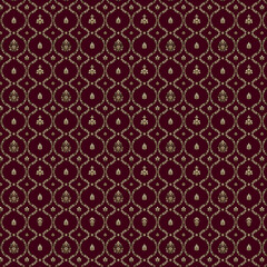 Scandinavian seamless pattern vector motif brown, black, and white