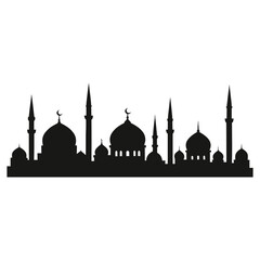 A diverse collection of islamic themed icons representing cultural religious and architectural elements suitable for digital and print projects