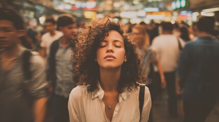 Inner Calm and Serenity for Young Adult During City Commute