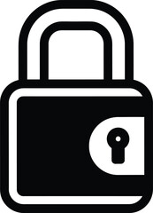 Security Symbol: This striking image showcases a robust padlock icon, a universal symbol of security and protection. This emblem represents the assurance of safety and safeguard.