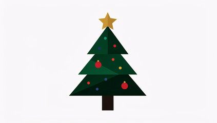 Fototapeta premium christmas tree vector illustration