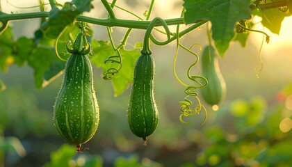 Winter Vegetables in India - Bottle Gourd Vine