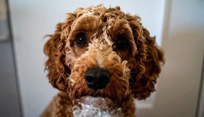 Close-up dog portrait