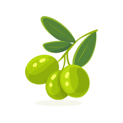 Oleaster, clean 2D vector flat illustration in minimal and modern style on a white background.