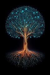 Digital tree of life circuit board technology