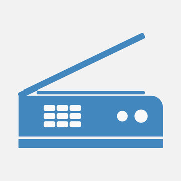 Printer Icon &mdash; Office Printer in Circle