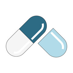 vector illustration of a pill