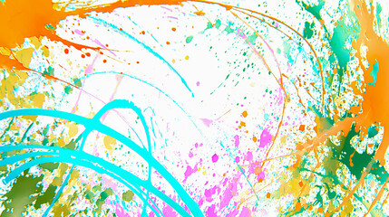 カラフルなペイントスプラッシュの抽象背景