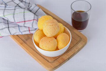 Authentic Brazilian Breakfast - Coffee and Pao de queijo