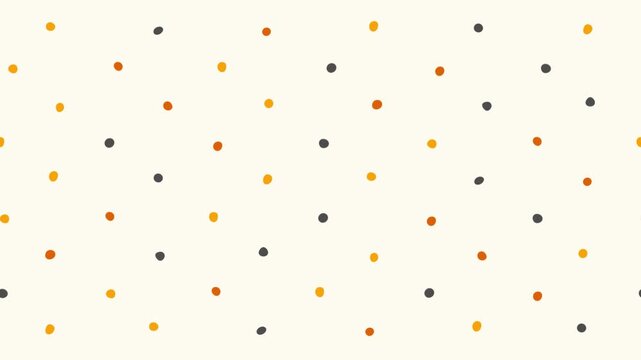 Colorful polka dots on light beige background pattern design