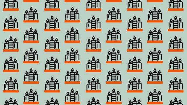 Seamless Pattern of Abstract Human Figures on a Light Background.