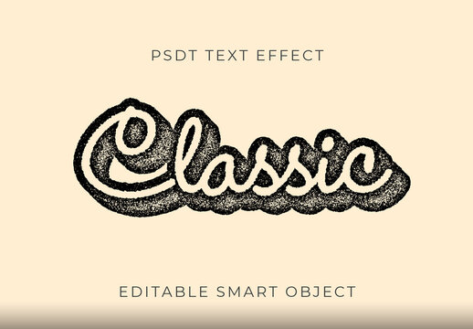 Grainy Distressed Script Text Effect