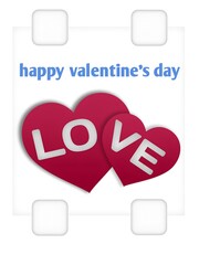 happy valentine's day icon background