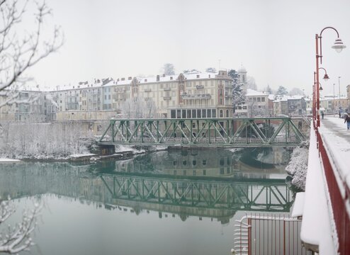 ivrea. ponte sulla dora