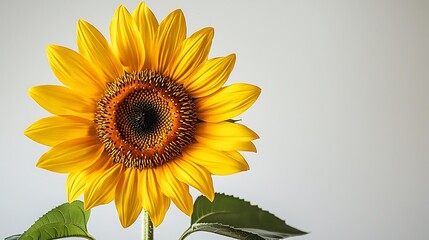 Naklejka premium Radiant yellow sunflower plant high resolution picture