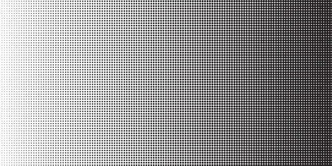 Dotted halftone gradient texture. Fading polka dot background. Repeated dots gradation pattern. Black vanishing comic pop art overlay backdrop. Halftone raster effect wallpaper. Vector Ilustration © sukron