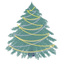 christmas, tree, holiday, star, xmas, decoration, winter, christmas tree, celebration, illustration, vector, card, merry, season, snow, december, design, green, new year, ornament, new, year