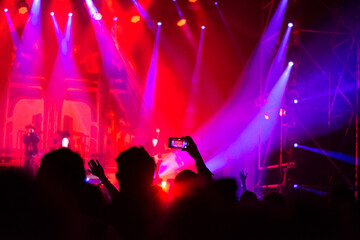 Cluj/Bontida, Romania - July 16, 2022: Crowd having fun at at Electric Castle the Best Medium Sized...